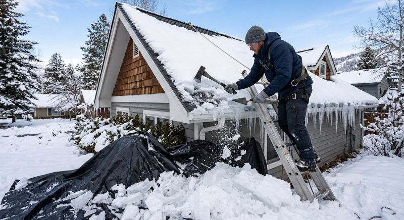 Roof Ice Dam Removal in Kitsap County, WA
