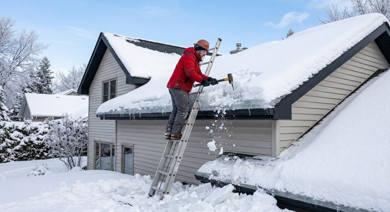 Roof Ice Dam Removal in Renton, WA
