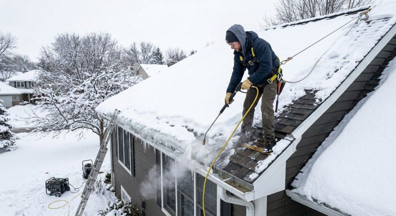 Roof Ice Dam Removal in Edmond, OK