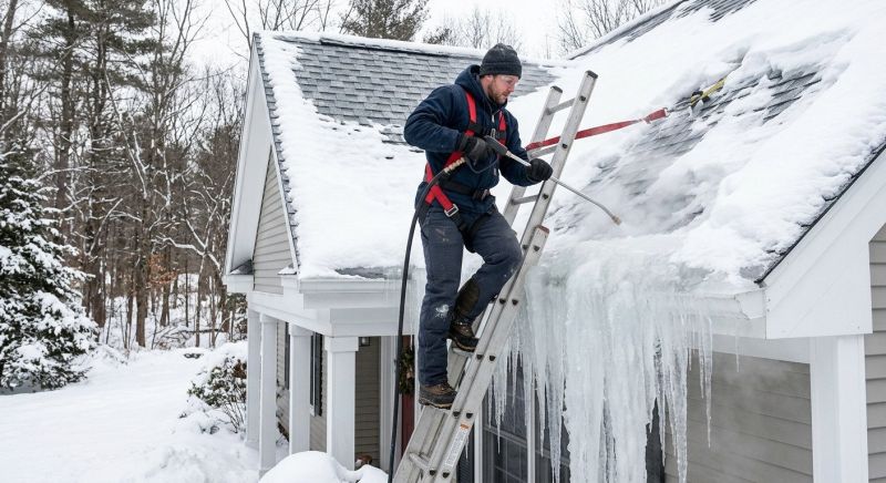 Roof Ice Dam Removal in Puyallup, WA