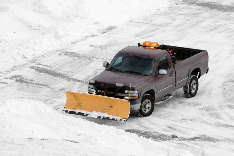 Snow Plow in Action