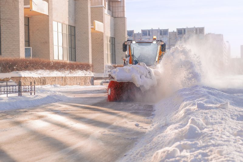 Snow Clearing Sidewalks